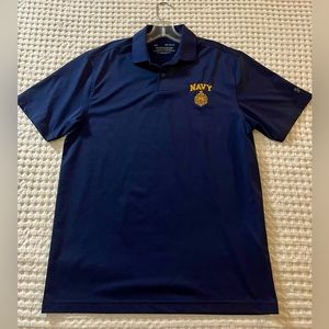 Under Armour Performance Polo, US Navy, Size Medium